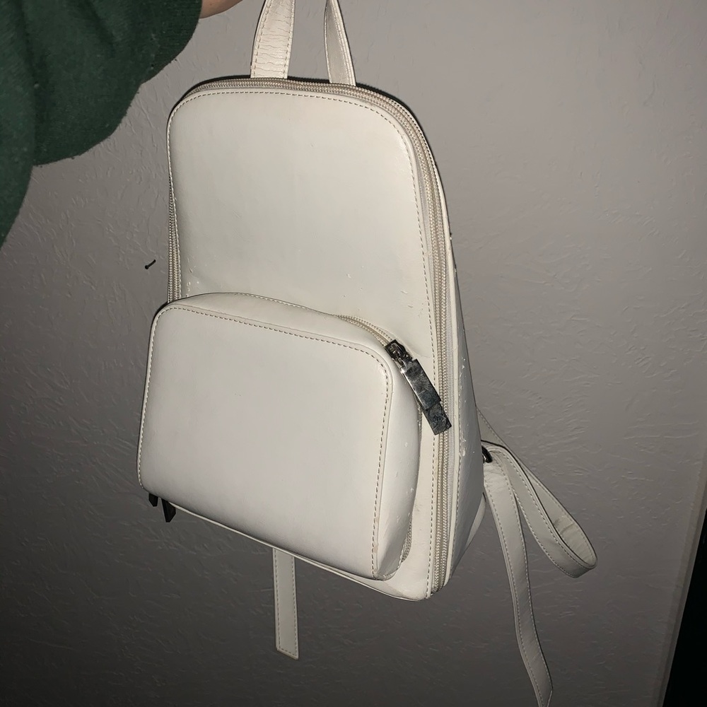 White mini backpack - Picture 4 of 4